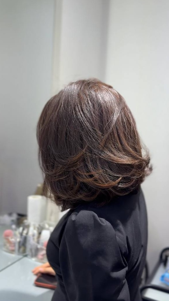 Professional hair styling at Florencia Beauty Salon